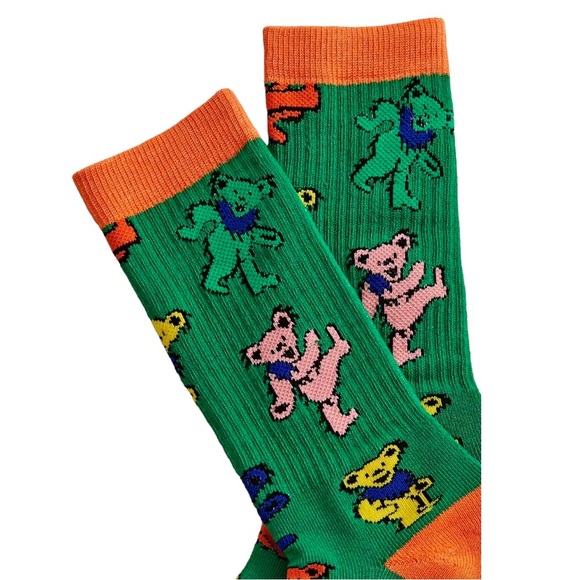 Grateful Dead Dancing Bears Crew Socks - Picture 3 of 6